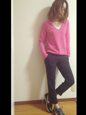 「UNIQLOコーデ」｜やちさん（レディース・158cm）の冬コーディネート