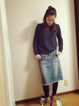 「昔の服」｜やちさん（レディース・158cm）の冬コーディネート