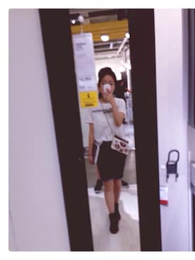 「SUPREME BEING（シュプリーム　ビ-イング）のアイテム」を使った、我的小肚子很可爱是松软的南方さん（レディース・154cm）の夏コーディネート