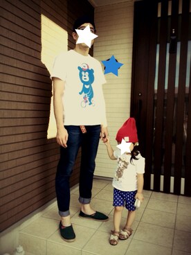 「GLOBAL WORK（グローバルワーク）の綿麻ワッチキャップFW/549792【GLOBAL WORK】（ニットキャップ/ビーニー、ブルー系）」を使った、のののぶぶさん（メンズ・180cm）の夏コーディネート