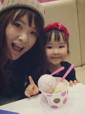 「アイスクリーム」｜「アイテム（その他）」を使った、Shiinaさん（キッズ・90cm）の秋コーディネート