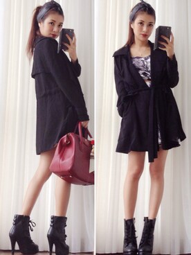 「wearsg」｜「アイテム（トレンチコート）」を使った、cheesie　チージーさん（レディース・158cm）の秋コーディネート