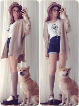 「wearsg」｜「アイテム（カーディガン/ボレロ）」を使った、cheesie　チージーさん（レディース・158cm）の秋コーディネート