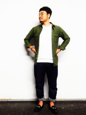 「アイテム（その他シューズ）」を使った、コンさん（メンズ・170cm・100代）の秋コーディネート