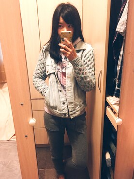 「lazybone（レイジーボーン）のアイテム」を使った、Joy Lさん（レディース・164cm）の春コーディネート