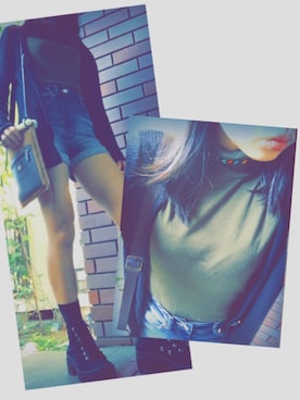 「MONKI」｜Eさん（レディース・159cm）の秋コーディネート