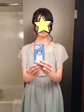 「不明のアイテム（ワンピース、グリーン系）」を使った、さとんこさん（レディース・167cm）の秋コーディネート