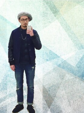 「GENERIC SURPLUS」｜Luciaさん（メンズ・165cm）の冬コーディネート