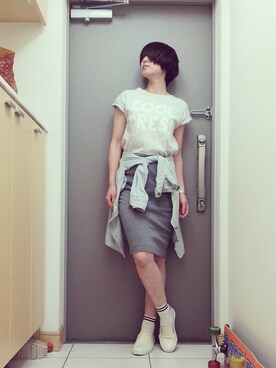 「CURRENT ELLIOTT」｜momoyoさん（レディース・161cm）の春コーディネート