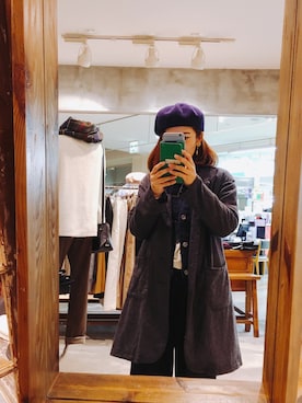 「アイテム（ピアス（両耳用））」を使った、なっさんさん（レディース・152cm・30代）の秋コーディネート