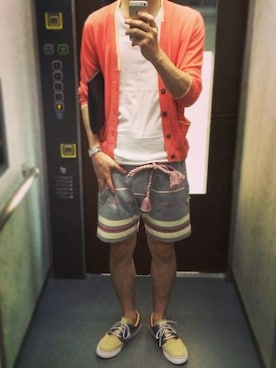 「SIDE SLOPE（サイドスロープ）のアイテム」を使った、kei.Kさん（メンズ・173cm）の夏コーディネート