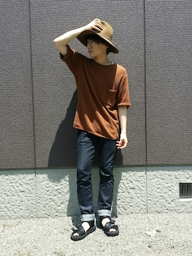 山本瞳夏沙さん（メンズ・166cm）の夏コーディネート