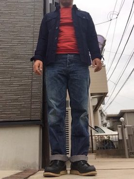 「maillot（マイヨ）のアイテム（ジャケット/アウター）」を使った、RYOJIX さん（メンズ・168cm）の春コーディネート