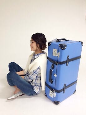 「アイテム（スーツケース/キャリーバッグ）」を使った、lippuさん（レディース・166cm）の春コーディネート