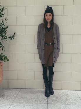 「BEAMS LIGHTS Women's（ビームスライツ ウィメンズ）のアイテム」を使った、lippuさん（レディース・166cm）の冬コーディネート