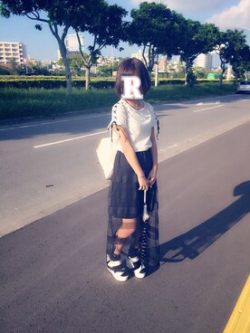 れなぷぷさん（レディース・154cm）の夏コーディネート