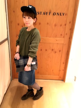 「ハリスツイード」｜suzukiさん（レディース・163cm）の冬コーディネート