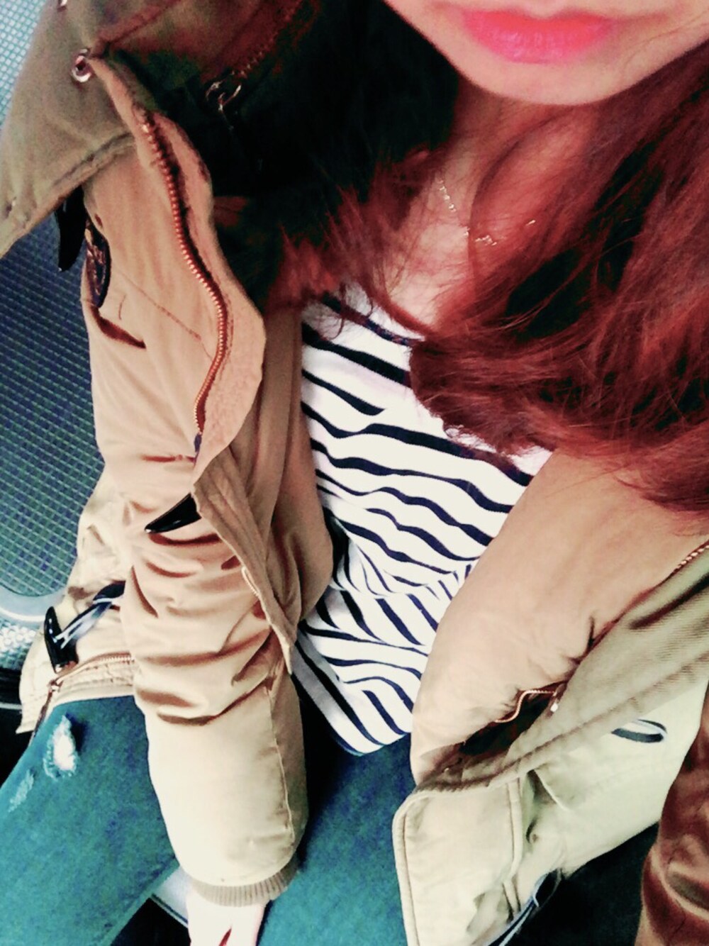 「daily look」｜「ZARA BASICのアイテム（ダウンジャケット/コート、その他）」を使った、LaylaShinさん（レディース・153cm）の秋コーディネートの1枚目の写真