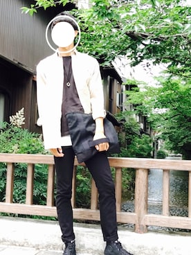 「スキニージーンズ」｜Toshiki iwamotoさん（メンズ・186cm・10代）の夏コーディネート