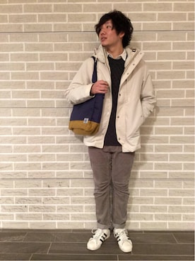 「coenスタッフスタイリング」｜「アイテム（マウンテンパーカー）」を使った、D.MIYAMAさん（メンズ・167cm）の冬コーディネート