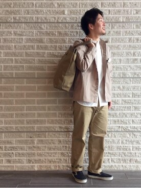「coenスタッフスタイリング」｜「アイテム（その他アウター）」を使った、D.MIYAMAさん（メンズ・167cm）の春コーディネート