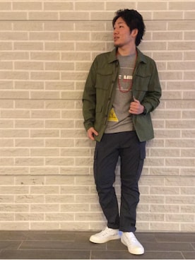 「coenスタッフスタイリング」｜「アイテム（その他アウター）」を使った、D.MIYAMAさん（メンズ・167cm）の春コーディネート