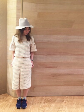 「アイテム（スカート、その他）」を使った、SAYOさん（レディース・158cm）の春コーディネート