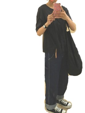 「CONVERSE（コンバース）のCONVERSE コンバース ジャック パーセル / JACK PURCEL（スニーカー）」を使った、koaさん（レディース・160cm）の夏コーディネート