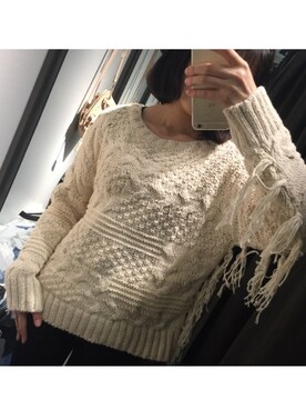 「ZARA（ザラ）のアイテム（その他トップス、ベージュ系）」を使った、Sunny酱さん（レディース・163cm）の冬コーディネート