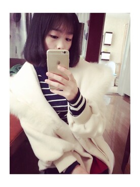 「snidel」｜「アイテム（ダウンジャケット/コート）」を使った、Sunny酱さん（レディース・163cm）の冬コーディネート