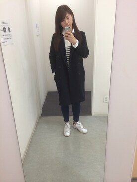 「ロングジャケット」｜Yumingさん（レディース・165cm）の冬コーディネート