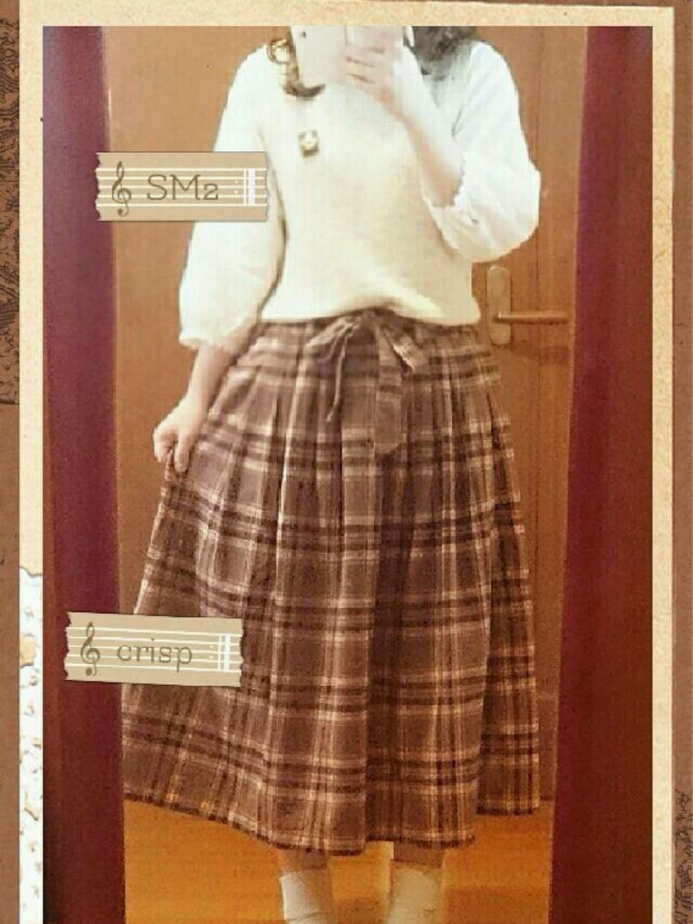 「SM2のアイテム（トップス、ホワイト系）」を使った、ぽちこさん（レディース・150cm）の秋コーディネートの1枚目の写真