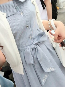 「アイテム（ブレスレット）」を使った、えみり♡さん（レディース・153cm・20代）の夏コーディネート