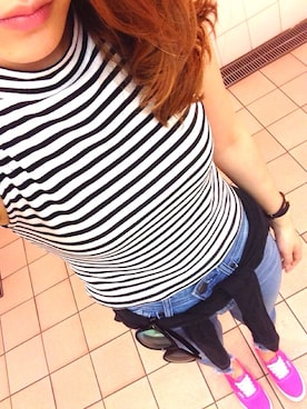 YUさん（レディース・158cm）の夏コーディネート