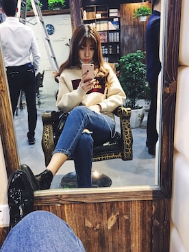 「WINNER」｜慧婷髙さん（レディース・173cm）の冬コーディネート