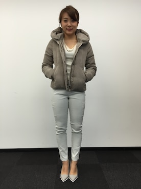 「22 OCTOBRE（ヴァンドゥ－オクトーブル）のアイテム」を使った、22 OCTOBRE Staffさん（レディース・160cm）の秋コーディネート