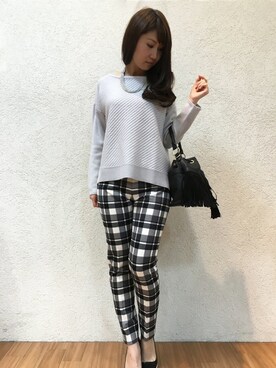 22 OCTOBRE Staffさん（レディース・160cm）の秋コーディネート