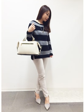 22 OCTOBRE Staffさん（レディース・160cm）の冬コーディネート