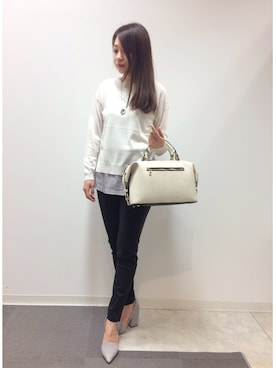 22 OCTOBRE Staffさん(レディース・160cm)の冬コーディネート