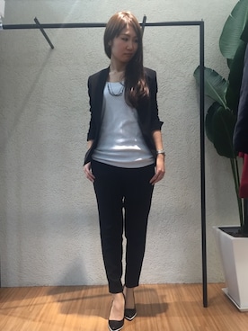 「スーツ」｜22 OCTOBRE Staffさん（レディース・160cm）の冬コーディネート