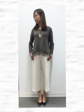 22 OCTOBRE Staffさん（レディース・160cm）の冬コーディネート