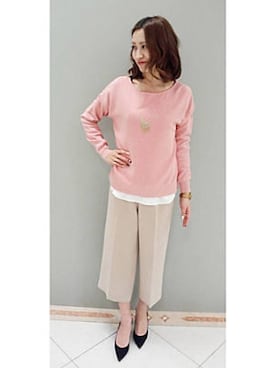 22 OCTOBRE Staffさん（レディース・160cm）の冬コーディネート