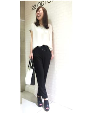 22 OCTOBRE Staffさん（レディース・160cm）の春コーディネート