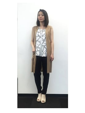 22 OCTOBRE Staffさん（レディース・160cm）の夏コーディネート