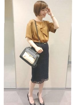 22 OCTOBRE Staffさん（レディース・160cm）の夏コーディネート