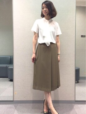 22 OCTOBRE Staffさん（レディース・160cm）の夏コーディネート