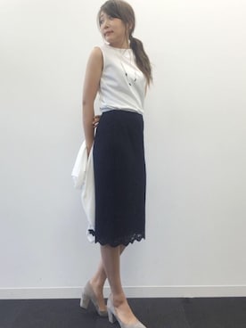 22 OCTOBRE Staffさん（レディース・160cm）の夏コーディネート