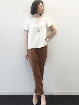 22 OCTOBRE Staffさん(レディース・160cm)の夏コーディネート