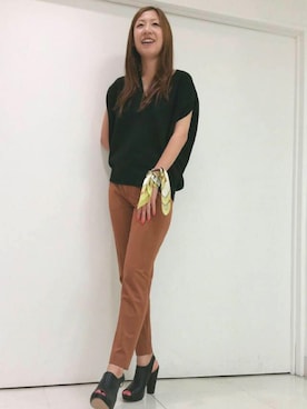 22 OCTOBRE Staffさん（レディース・164cm）の夏コーディネート