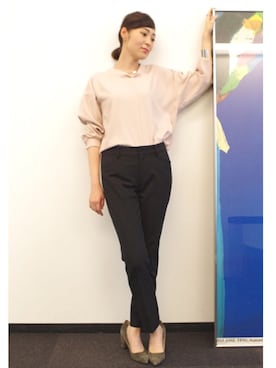 「こなれ感」｜22 OCTOBRE Staffさん（レディース・158cm）の秋コーディネート